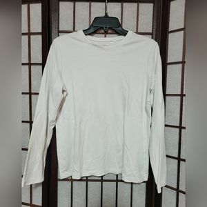 L.L.Bean Perfect Basic White Long Sleeve